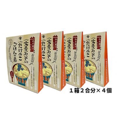 ふるさと納税 小松市 大麦みそ入りたけのこごはんの素 2合炊き 4箱 炊き込みご飯の素 筍 |  | 01