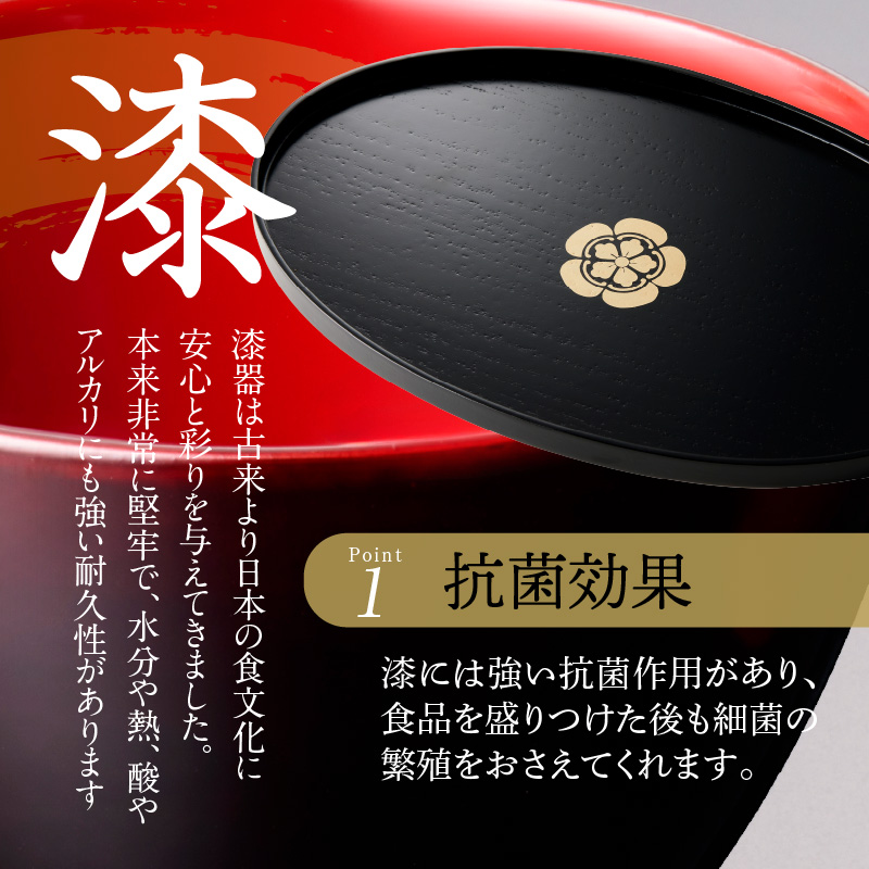 尾州塗桐小判盆