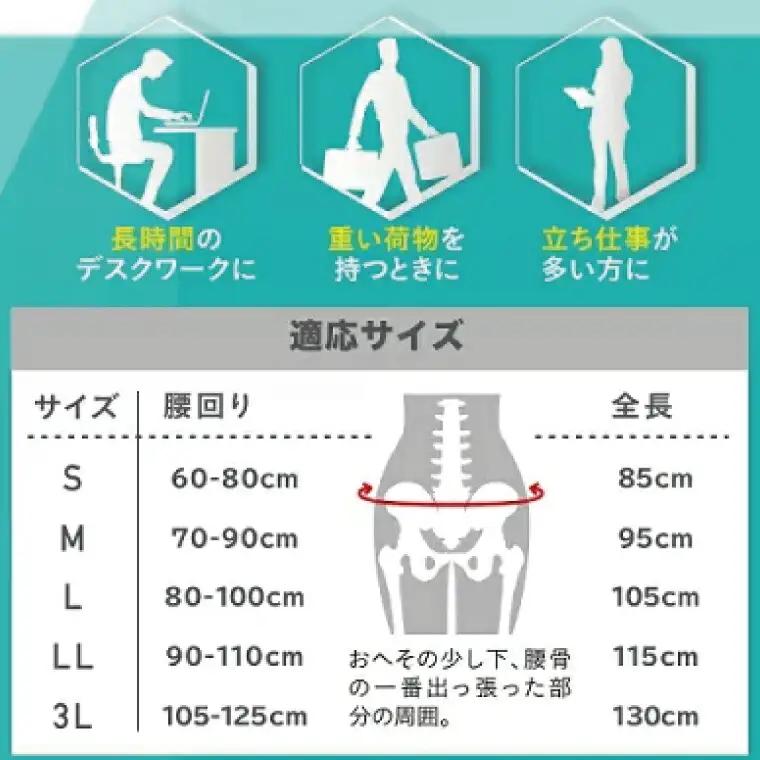 中山式腰椎医学コルセット 滑車式標準タイプ 〈 日本製 腰痛ベルト コルセット 腰 腰用 サポーター 男性 女性 男女兼用 メンズ レディース テレワーク ドライバー ふるさと納税 〉 〈サイズ：LL