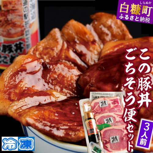 ※冷凍※この豚丼　ごちそう便セット【3人前】