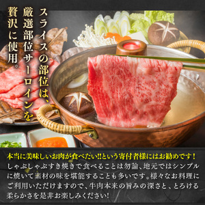 【毎月定期便】【A4～A5】博多和牛サーロインしゃぶしゃぶすき焼き用 300g 全6回　AO048
