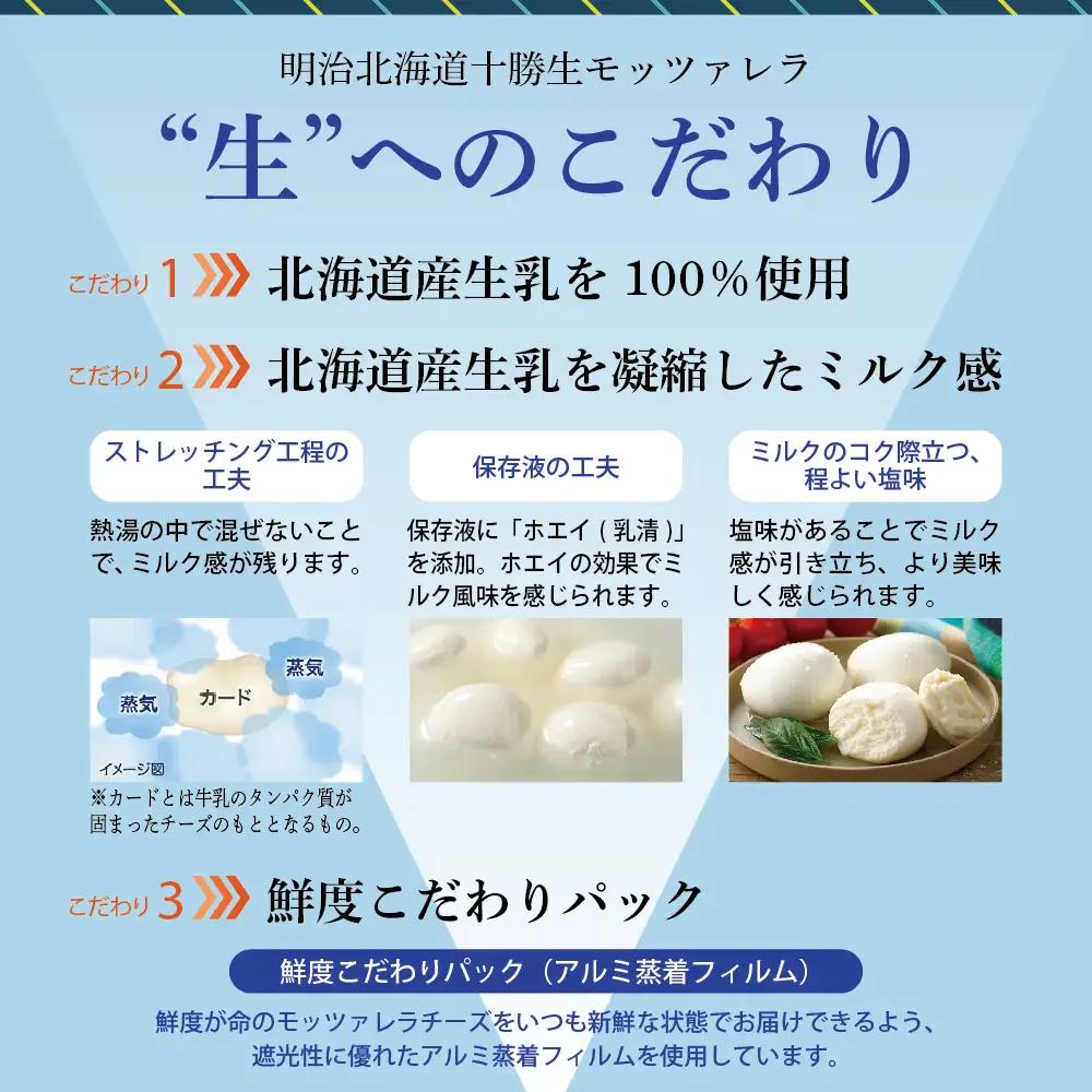 チーズ 明治 北海道 十勝 生モッツァレラ 100g×6袋 チーズ