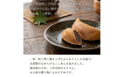 [竹田 但馬屋老舗] 三笠野 8個入 個包装 和菓子