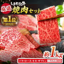 【ふるさと納税】しまね和牛 焼肉セット 部位3種(1kg) 島根県松江市/株式会社O.R.C[ALEF003]