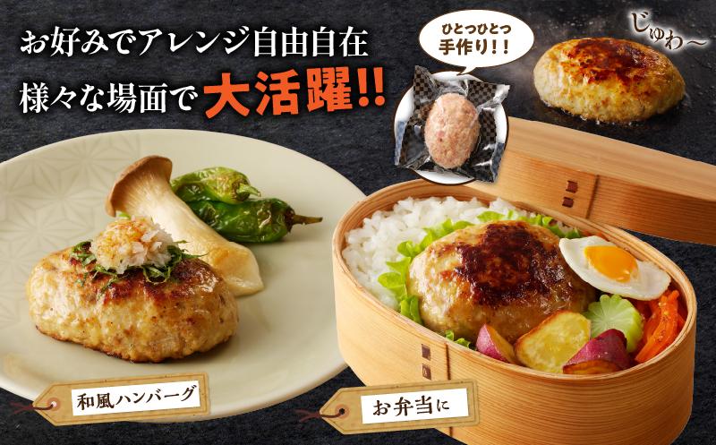 宮崎県産豚プレミアムハンバーグ(計8個)_T001-0091【肉 豚肉 加工品 惣菜 国産 人気 ギフト 食品 おかず 自家製 お土産 贈り物 送料無料 プレゼント】