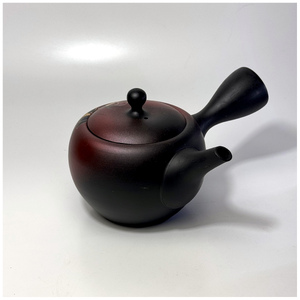 昭萠　16号黒泥丸形紫蘭急須　6-483｜陶器 やきもの 焼き物 手作り 職人 昭萌窯 丸よ小泉 愛知県 常滑市