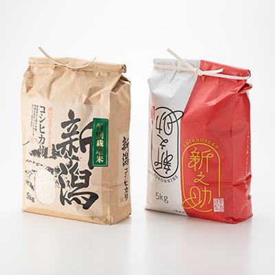 ふるさと納税 五泉市 令和6年　新潟県五泉市四ヶ村産　食べ比べセットコシヒカリ5kg・新之助5kg　計10kg |  | 01