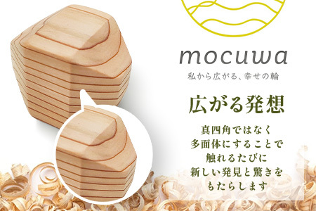 五感で楽しむ-杉の多面体知育積み木 B-878