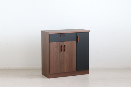 TMモデロ 90カウンター BR_BK 【食器棚  食器 ダイニングボード 家具 国産 家電収納庫 ダイニング】(H060457)