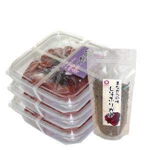 熊野乃梅　昔ながらの梅（塩分25％）500ｇ×3Pとしそふりかけ【snby0003】