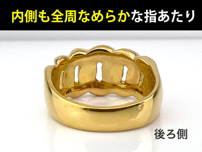 5-212 純金(Ｋ２４)製 喜平リングEタイプ ALPBK059