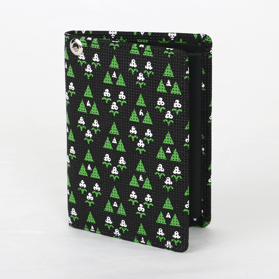 ＜印傳屋 上原勇七＞甲州印傳　印傳屋上原勇七　パス入れ　更紗　子ども思いの森柄