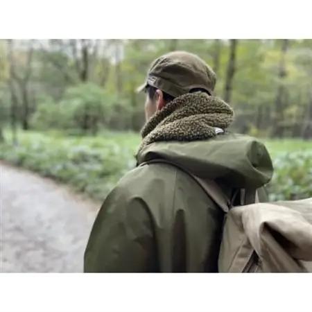 冬キャンプ、アウトドアに!!　alberton社のsliva knit のネックウォーマー　ネイビー【1374203】