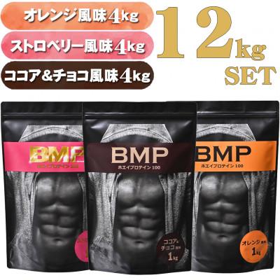 ふるさと納税 川越市 BMPプロテイン 12kgセット ココア&amp;チョコ4kg ストロベリー4kg オレンジ 4kg