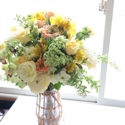 ふるさと納税 筑西市 【毎月定期便】季節のお花で束ねたブーケ【花瓶用】/Lサイズ全12回 |  | 01
