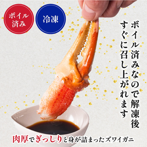 訳あり ボイルズワイカニ 爪カット 500g｜ボイル ズワイ ズワイガニ 海鮮 シーフード 蟹 カニ かに 簡単 時短 冷凍 おかず お弁当 愛媛県 松前町 送料無料【OKR012】