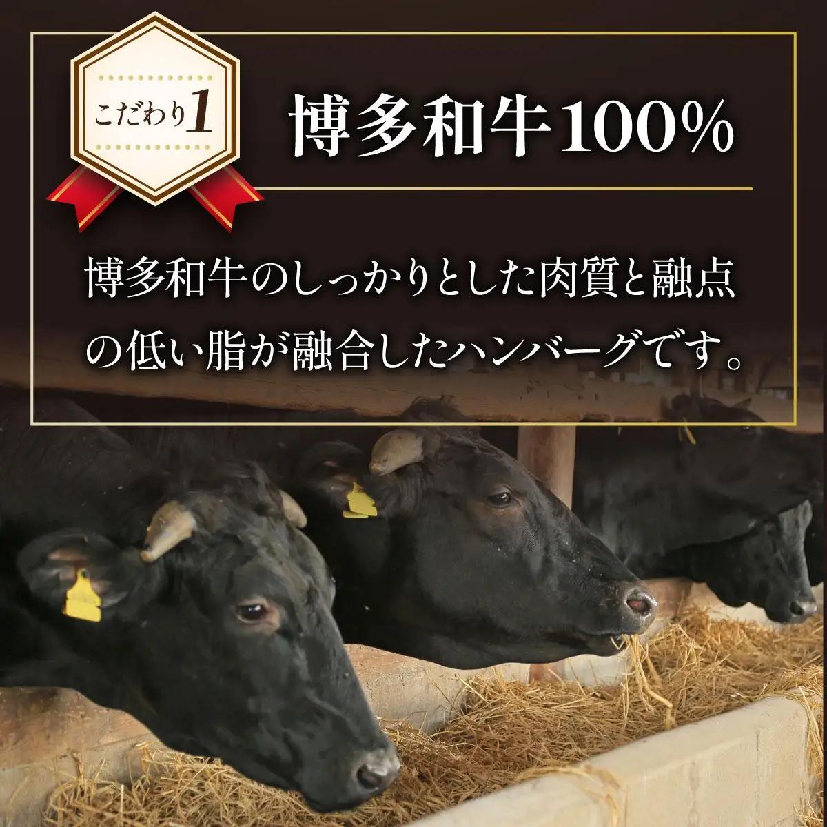  ＜定期便・全12回＞博多和牛100％！贅沢本格 手ごねハンバーグ 10個【久田精肉店】