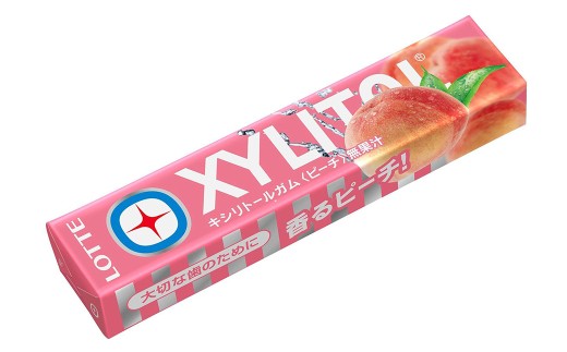 ロッテ キシリトールガム ピーチ 14粒×1個 ガム キシリトール 虫歯予防 歯ぐきケア お菓子 おやつ LOTTE 株式会社ロッテ 福岡県 筑後市 【2026年1月上旬以降順次発送】