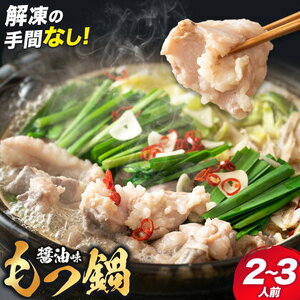 もつ鍋セット 2-3人前 スープ 中華麺 ホルモン 小腸 もつ鍋 空我《90日以内に出荷予定(土日祝除く)》熊本県 菊池市 ホルモン鍋 鍋セット 冷蔵 送料無料