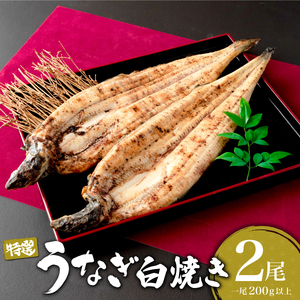 うなぎ白焼き 400g (200g×2尾)