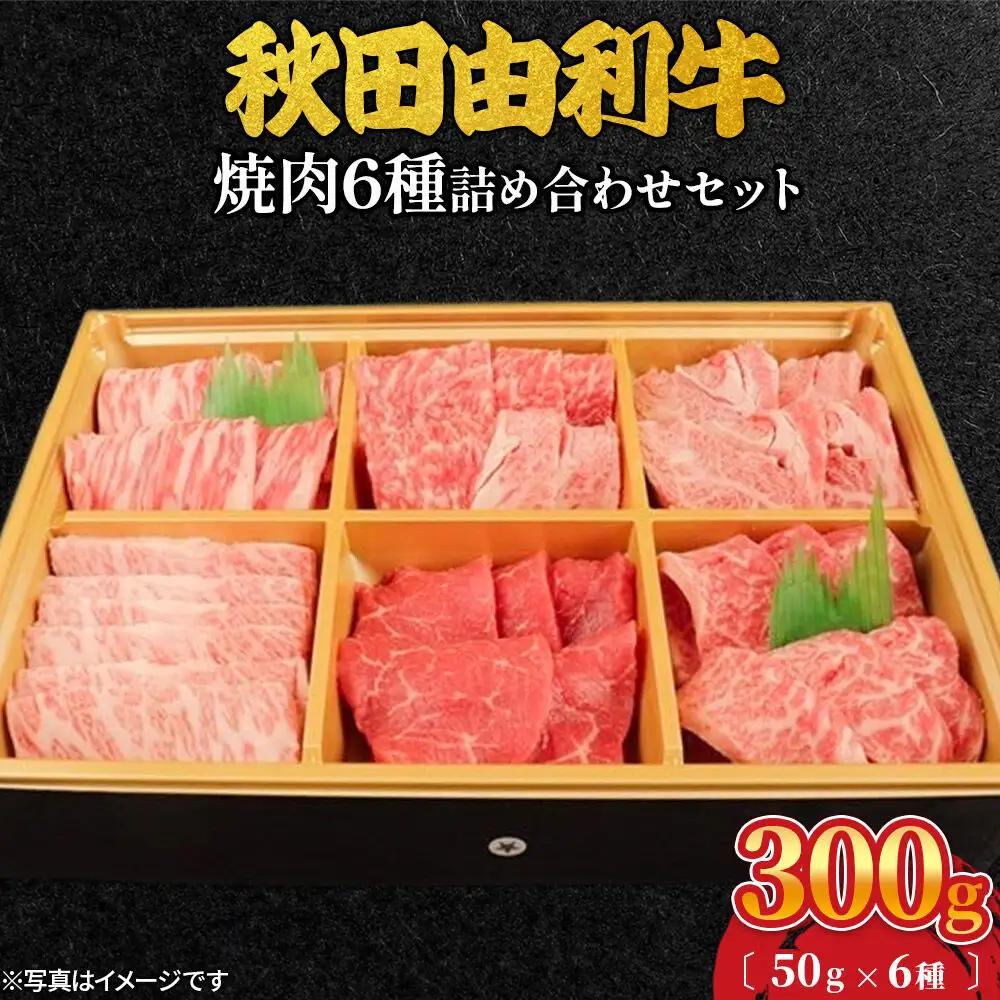 秋田由利牛 焼肉6種詰め合わせセット 300g（50g×6種）