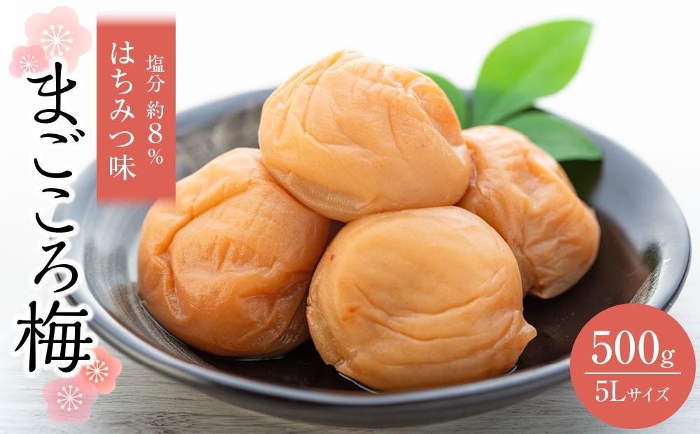 
            まごころ梅 はちみつ味 5Lサイズ 500g
          