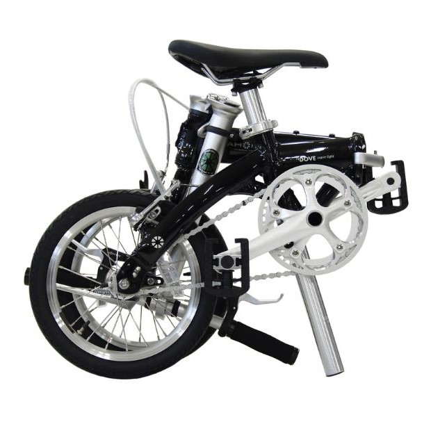 DAHON 折りたたみ自転車 Dove Super Light 14インチ【Coal Black（コールブラック） 】超軽量 コンパクト シングルギア Vブレーキ　武田産業│ダホン 通勤 通学_イメー