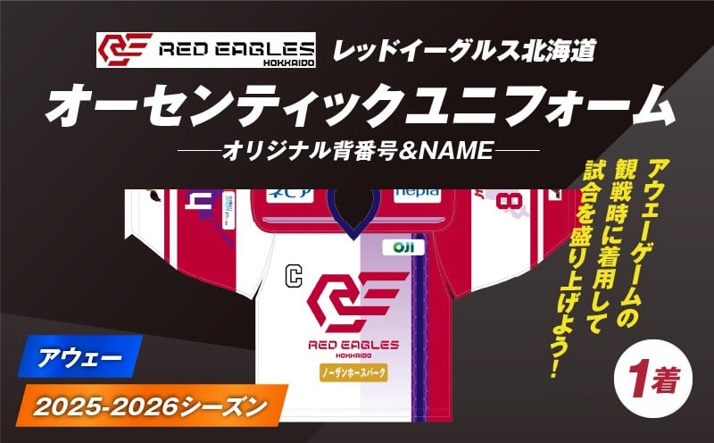 
            2025-2026シーズン オーセンティックユニフォーム・アウェー・オリジナル背番号＆NAME　T018-007
          