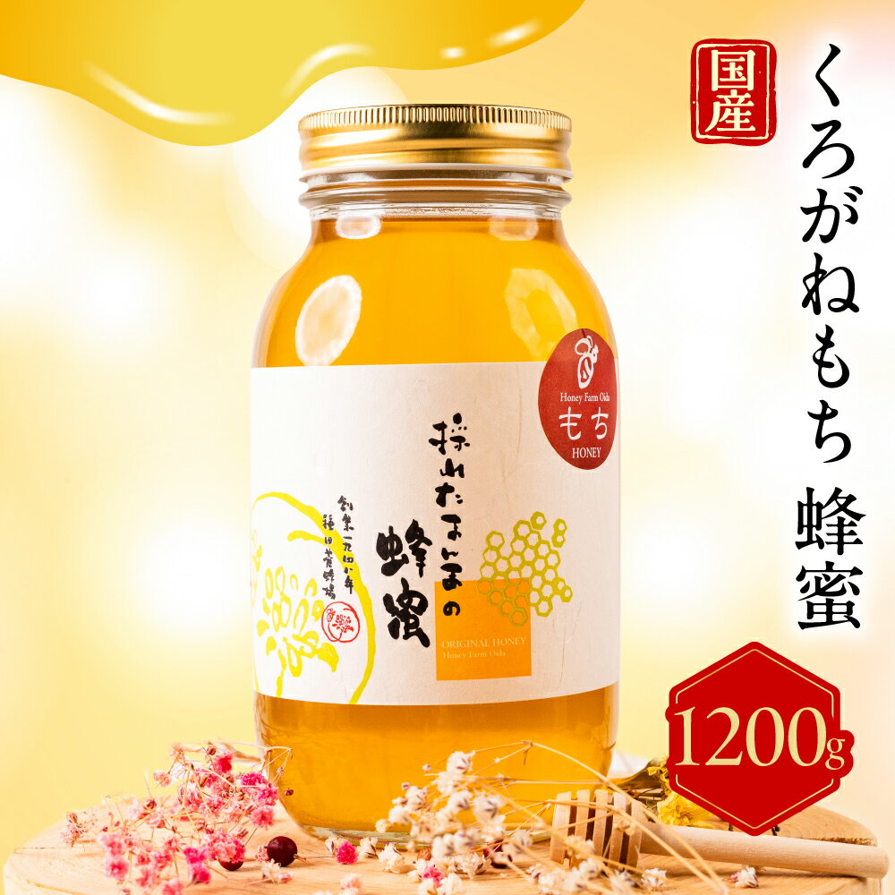【ふるさと納税】【9月30日〆飛騨牛が抽選で当たる】 国産純粋はちみつ くろがねもち蜂蜜 1200g 蜂蜜 ハニー ボトル入り 非常食 防災 岐阜県 大垣市