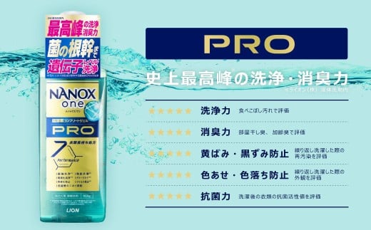 NANOX one PRO 替特大セット（替特大6個） 740g×6個 合計4,440g ナノックス ナノックスワン NANOX one つめかえ用 詰め替え 洗剤 洗濯用洗剤 神栖市
