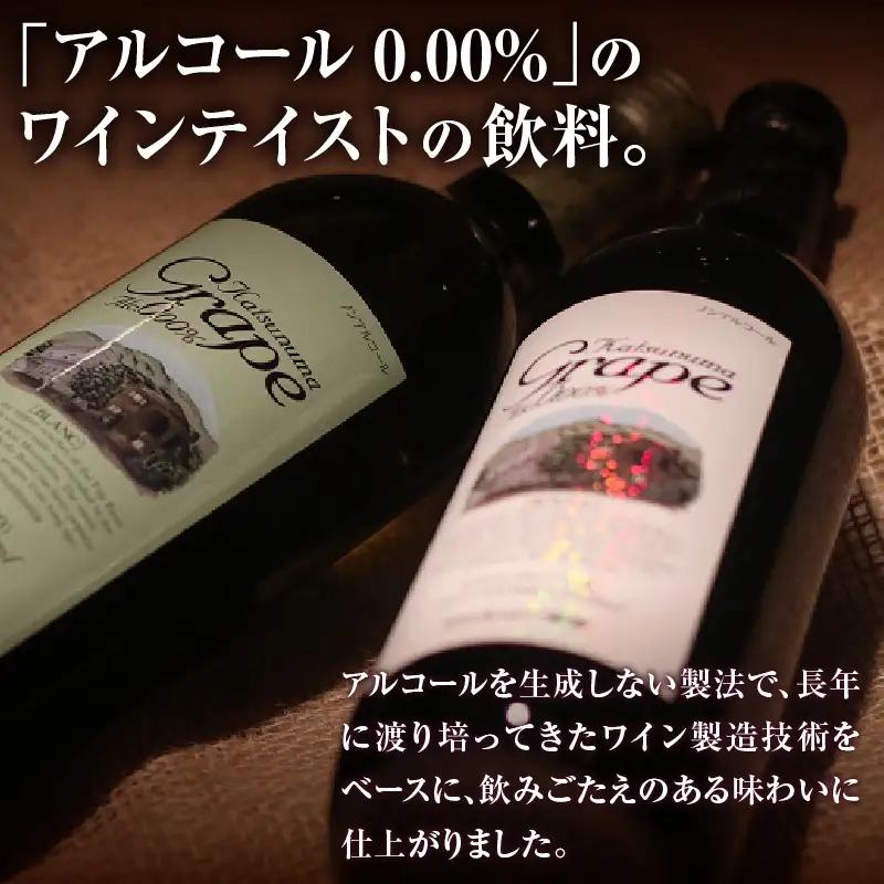 ワイン 【ノンアルコールワイン】カツヌマグレープ赤白・計4本セット B2-704 （KBO）
