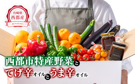 【先行予約】農家直送新鮮野菜と唐辛子オイル詰め合わせセット　2026年発送＜1.5-23＞＊