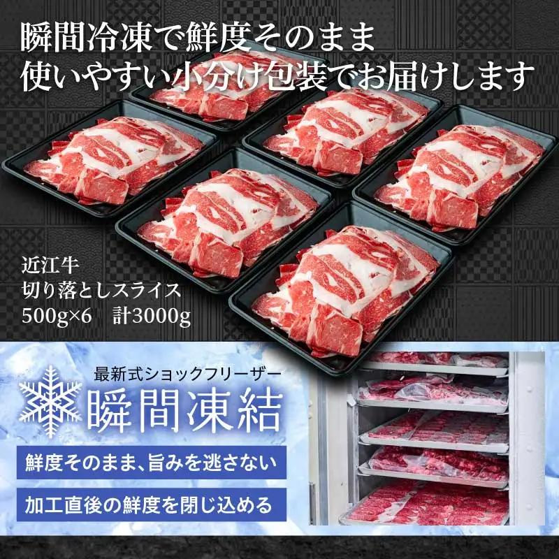 近江牛訳あり切り落とし3000g（500×6袋）EG-0010
