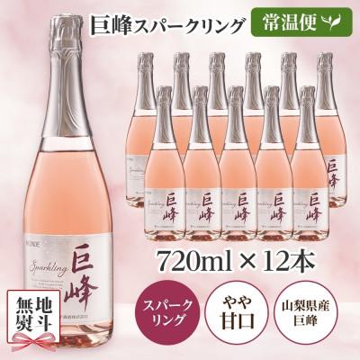 ふるさと納税 笛吹市 【のし付き】山梨県 巨峰スパークリング 720ml×12本 ロゼワイン やや甘口 モンデ酒造 笛吹市 |  | 03