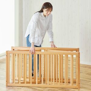 木製折りたたみベビーサークル ナチュラル カトージ [0575]