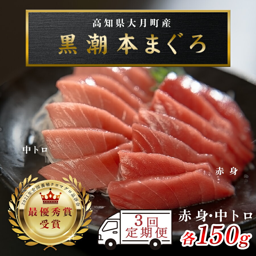 【ふるさと納税】【定期便】黒潮本マグロ 中トロ・赤身　計3回