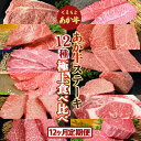 【ふるさと納税】【12カ月定期便】あか牛ステーキ12種　極上食べ比べセット FKP9-520