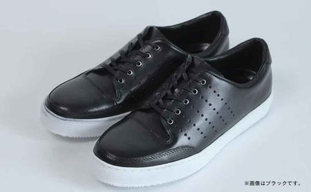 千手染レザースニーカー MO-1901 (カラー：ブラック、サイズ：25.0cm)