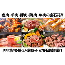 【ふるさと納税】【6カ月連続】エンジョイ！BBQセット　～焼肉6種　5人前コース～　お肉・牛肉・焼肉・バーベキュー・肉の加工品