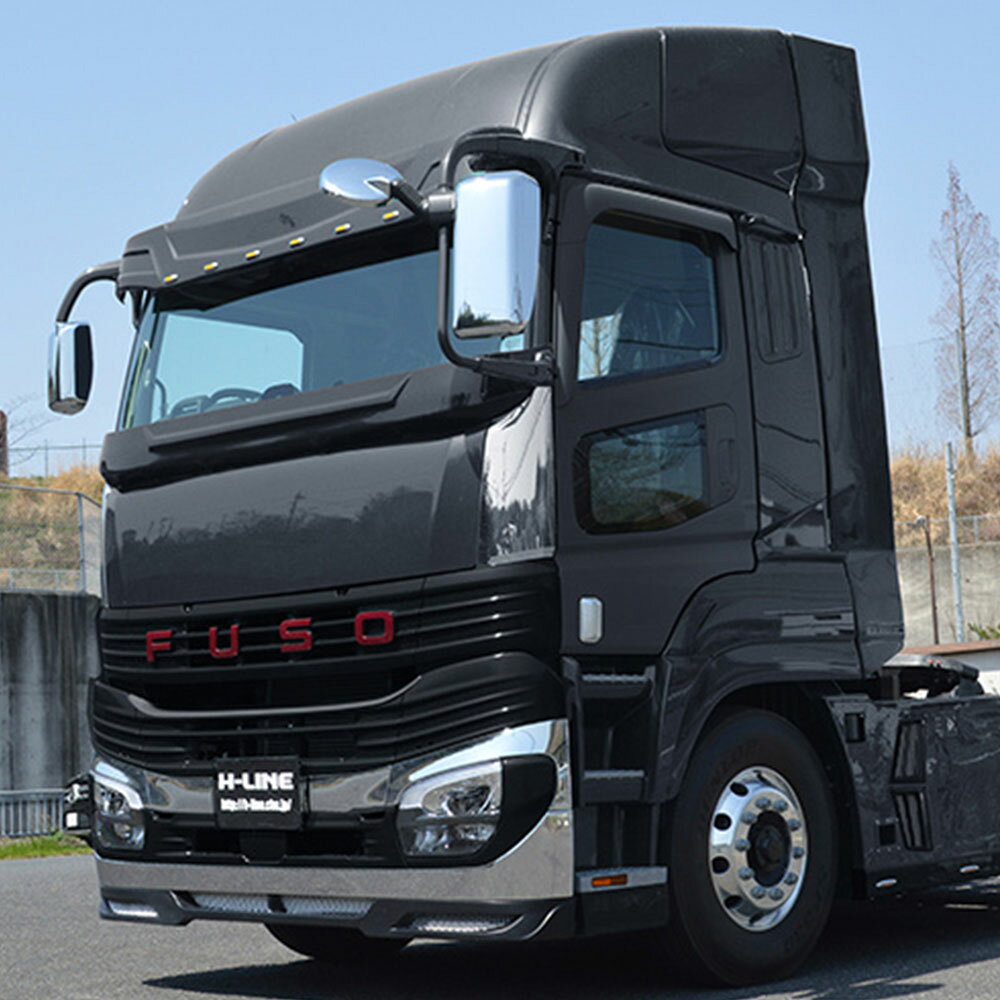 【ふるさと納税】 新型24FUSO フロントスポイラー 3P 3枚セット スポイラー エアロパーツ トラック用 トラック用品 FRP素材 カスタム パーツ 部品 三菱ふそう 大阪府 熊取町 送料無料