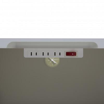 ふるさと納税 大川市 サイドボード 130cm リード　ライトグレー×ホワイト【大川家具】 |  | 03