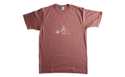 「知床トコさん」×久米繊維　コットンTシャツ　星柄　XLサイズ　半袖【1629390】