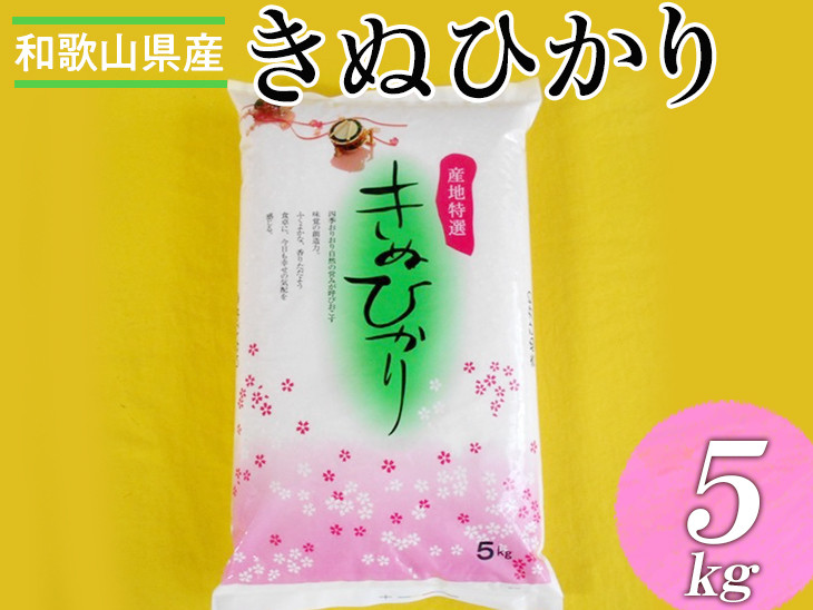 
                  和歌山県産キヌヒカリ  5kg(2025年産) ※2025年9月中旬頃より順次発送予定
                