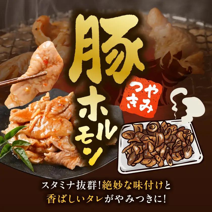やみつき豚ホルモン!3kg!真空小分けパック!≪みやこんじょ特急便≫〔LG8-3303-Q〕_(都城市) 国産豚 ホルモン 味付き 300g×10P 3kg 小分け 真空パック 