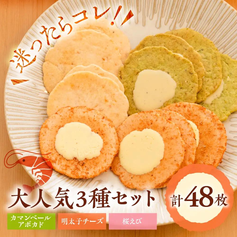 人気えびせん3種詰め合わせセット｜でんすん堂斉秀