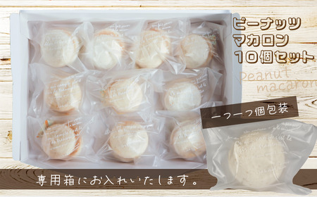 ピーナッツマカロン 10個セット 個包装1袋×10個