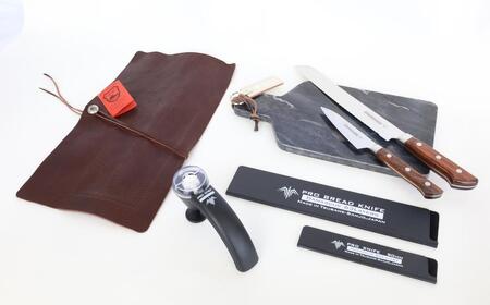 Pro Chef Knife set A : 230mm(Bread)+90mm(P) パン切包丁 ペティナイフ 庖丁 パン切ナイフ キッチン用品 [Muthos Homura] 【330S001】