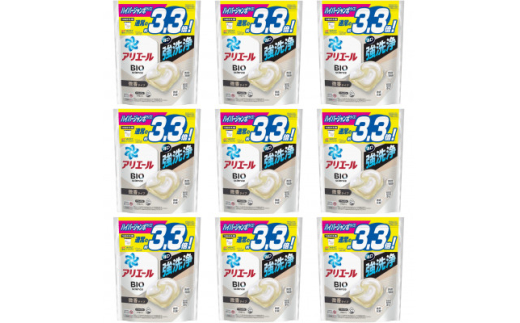 P&G　アリエールジェルボールプロ　微香　つめかえハイパージャンボ(39個入) 9個セット_アリエール 洗剤 ジェルボール 詰め替え 洗濯 洗浄 消臭 抗菌 部屋干し 人気 おすすめ 送料無料 P&G【1553059】