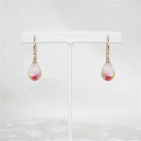 長七屋の月桃ピアス　14KGF(BOX付)【GeーGFーPi09ー4】証明書付【1711489】