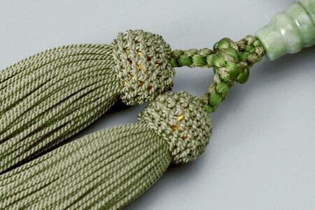 【京念珠】 すびき鉄刀木 独山玉 正絹頭房【土屋念珠店/男性用/メンズ/念珠/略式/3611】